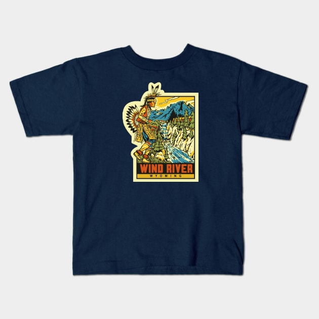 Wind River Kids T-Shirt by Midcenturydave